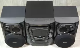 Sa-ak300 Panasonic Hi-fi 5-cd Changer Stereo Dual Tape Deck Bi-amp Audio System #2