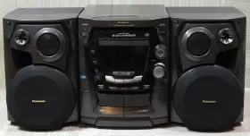 Sa-ak300 Panasonic Hi-fi 5-cd Changer Stereo Dual Tape Deck Bi-amp Audio System