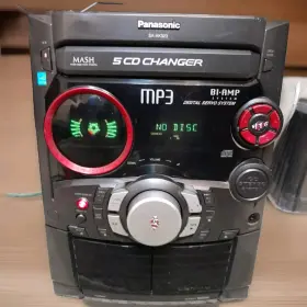 Sa-ak323 Panasonic Mp3 5 Disc Cd Changer Stereo Receiver Only Tested Works Sa-ak