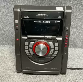 Sa-ak330 Panasonic Stereo Receiver 5 Cd Changer Am/fm Dual Cassette