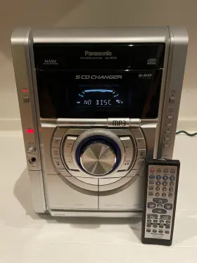 Sa-ak331 Panasonic Cd Stereo System 5-disc Changer Cassette Deck Am/fm Radio