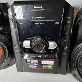 Sa-ak340 Panasonic Panansonic Cd Stereo System Radio 5 Disc Changer Dual Cassette Vintage #2