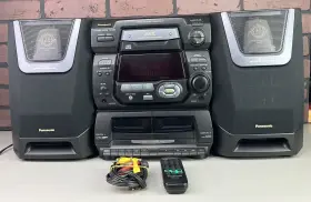 Sa-ak5 Panasonic Am/ Fm Cd Tape 3d Space Aound Speakers With Remote #2