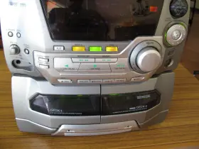 Sa-ak55 Panasonic 5 Cd Changer/dual Deck Stereo Receiver New Belts Replaced #3