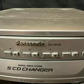 Sa-ak58 Panasonic Compact Stereo System 5-cd Changer Dual Tape #2