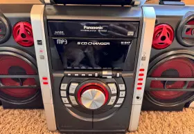 Panasonic Sa-ak633 Sa-a633 5-cd 450-watt Compact Stereo With Stand-alone Subwoofer Tested