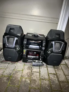 Sa-ak71 Panasonic 50 1 Cd Changer Dual Cassette With Speakers Remote Parts/repair