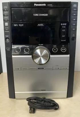 Sa-ak750 Panasonic Ma6 Hi-fi 5-cd Changer Stereo Tape Deck Bi-amp Audio System