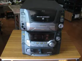 Sa-ak95 Panasonic 51 Cd Changer/dual Deck Stereo Receiver New Belts Replaced