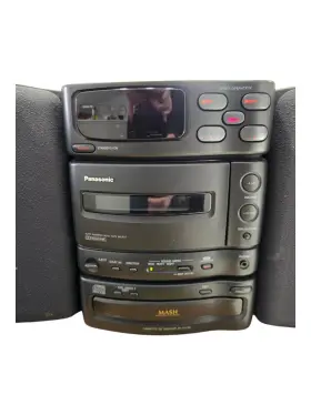 Sa-ch150 Panasonic Cassette Cd Reciever With Speakers And Accessories See Description #3