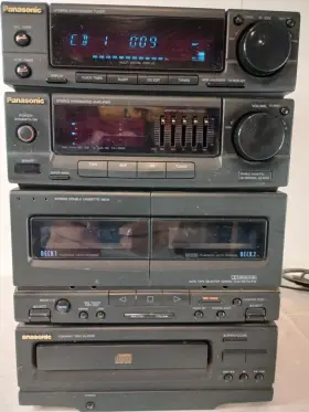 Sa-ch33 Panasonic Compact Hi-fi System Cd Radio Tape Deck For Parts/ Repair