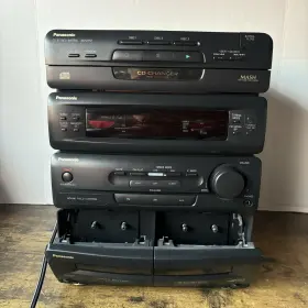 Sa-ch72 Panasonic Am/fm 3cd Changer Dual Cassette Cd Stereo System - See Notes #2