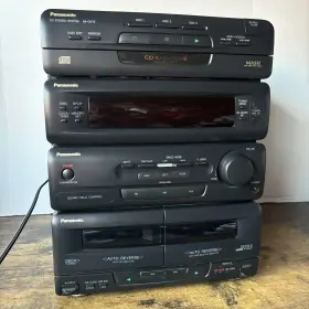 Sa-ch72 Panasonic Am/fm 3cd Changer Dual Cassette Cd Stereo System - See Notes #3
