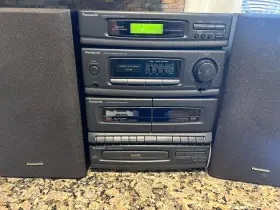 Sa-d102 Panasonic Compact Audio System Cd Tape Vintage 1993 Stereo Worig Speakers Video #2