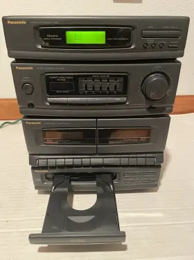 Sa-dh30 Panasonic Compact Audio System Hi-fi Stereo Cd Tape Deck Radio Works
