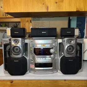 Panasonic Sa-dk3 Stereo System Subwoofer Dvd 5 Disc Changer Home Theater Tested