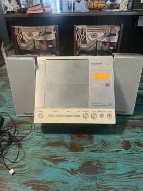 Sa-en27 Panasonic Cd Stereo System Remote Antenna And Tested