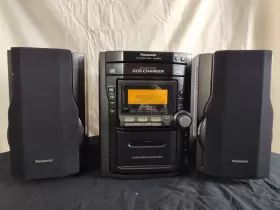 Sa-pm12 Panasonic Cd/cassette Am/fm Digital Stereo System With 2- Way Speakers #2