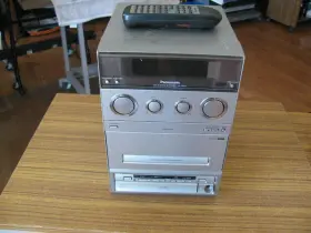 Sa-pm15 Panasonic Cd/cassette Deck Stereo Receiver/w Remote Working Condition
