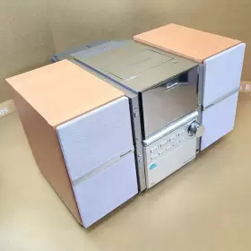 Sa-pm16 Panasonic Bookshelf Stereo Cd Player Tape Recorder Am/fm Radio Aux -see Video #3