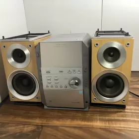 Sa-pm193 Panasonic Stereo Am/fm 5 Cd Cassette Mp3 Sb-pm19 Speakers No Remote #2