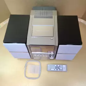 Sa-pm23 Panasonic Bookshelf Stereo Cd Player Tape Recorder Am/fm Radio Aux -see Video #2