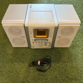 Sa-pm35 Panasonic Rare Silver Mini System Cd / Cassette Japan Import