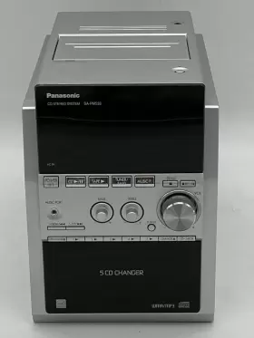 Sa-pm533 Panasonic Compact Stereo System 5 Cd Changer Tape Player Radio Aux In #2