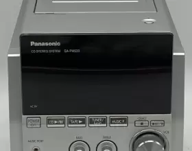 Sa-pm533 Panasonic Compact Stereo System 5 Cd Changer Tape Player Radio Aux In #3