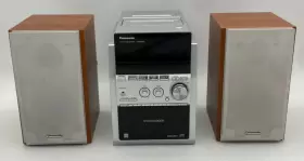 Sa-pm533 Panasonic Compact Stereo System 5 Cd Changer Tape Player Radio Aux In