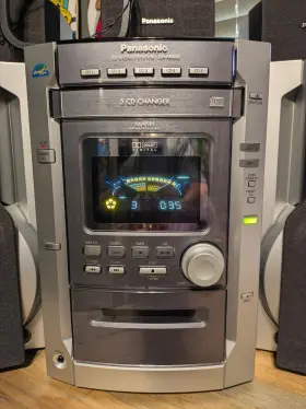 Sa-ak600 Panasonic Saak57 Cd Stereo System 5 Changer With Remote And Box #2
