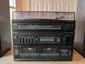 Sg-d15 Panasonic Sb-241 Vintage Stereo System With Speakers Fully Tested
