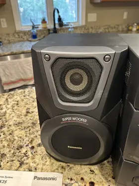 Sb-ak25 Panasonic Sc-ak25 5 Cd Changer Dual Tape Stereo System Speakers #3