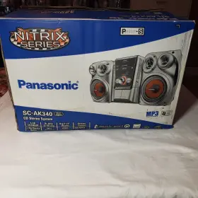 Sc-ak340 Panasonic New 5 Cd Changer Stereo System Nitrix Series - Mp3 Playback