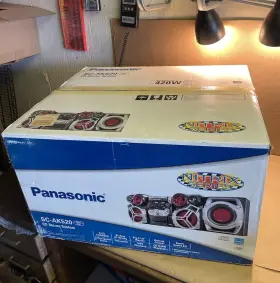Sc-ak520 Panasonic New In Box Cd Stereo System 420w 5 Changer No Remote