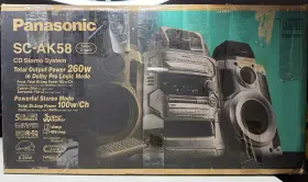 Sc-ak58 Panasonic Cd Stereo System With Speakers Vintage Audio Open Box Untested