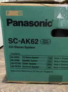 Sc-ak62 Panasonic Am-fm Cd Cassette Stereo System New #3
