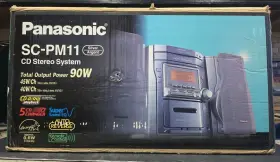 Sc-pm19 Panasonic Cd Stereo Mp3 5 Changer Remote Control Cd-r/rw Rare Vtg