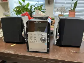 Sa-pm29 Panasonic Sc-pm31 Am/fm 5-cd/cassetteworks With Remote #3