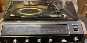 Sd-202 Panasonic Stereo Music Center Vintage Turntable And Radio 1970s Mcm