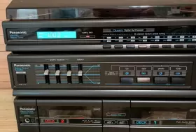 Sg-h30 Panasonic Sterio Music System With Record Player Am/fm Cassettes #2
