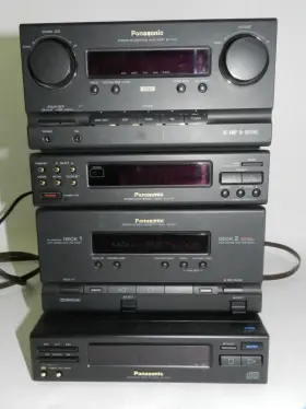 Su-ch7 Panasonic Sl-ch7 Lot 4 Mini Hifi Compact Stereo System Working Amplifier D151