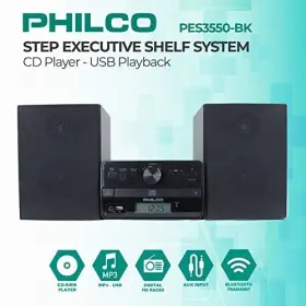 Phc Americas Llc 850041387154 Stereo Shelf Systems Tray Loading Cd Player With Digital Fm Radio Bluetooth #2
