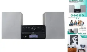 Pes3515-bk Phc Americas Llc Stereo Shelf Systems Tray Loading Cd Player With Digital Fm Radio Bluetooth