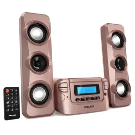 Pss1003-rg Philco Stereo Shelf Systems Compact Cd System With Digital Fm Radio Bl