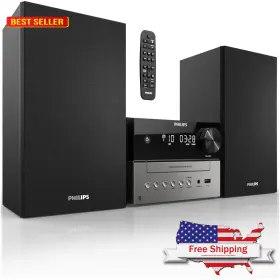 Philips 689342228251 Bluetooth Stereo System For Home With Cd Player Wireless