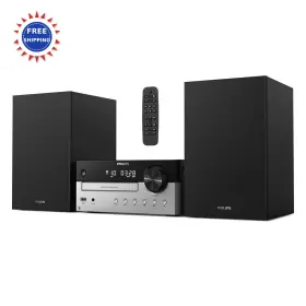 Philips1268 Philips 689342231268 Bluetooth Stereo System For Home Cd Player Mp3 Usb Radio Bass Reflex