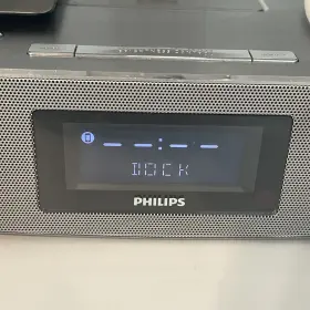 Dc291 Philips Dc291/37 Aux In Ipad Iphone Ipod Dock Stereo Alarm Clock With Remote #2