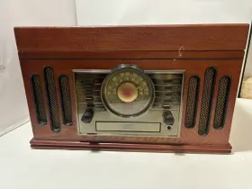 Dt7006a Philips Detrola Am/fm Stereo Record Player Cd And Cassette For Parts Or Repair