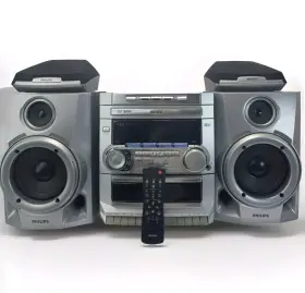 Fw-c35 Philips Fw-c35/37 Hi-fi System With Cd Changer Cassette Remote And Speakes Tested